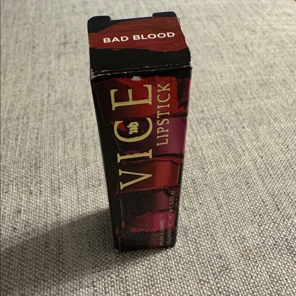 URBAN DECAY Vice Lipstick BAD BLOOD new in box travel size